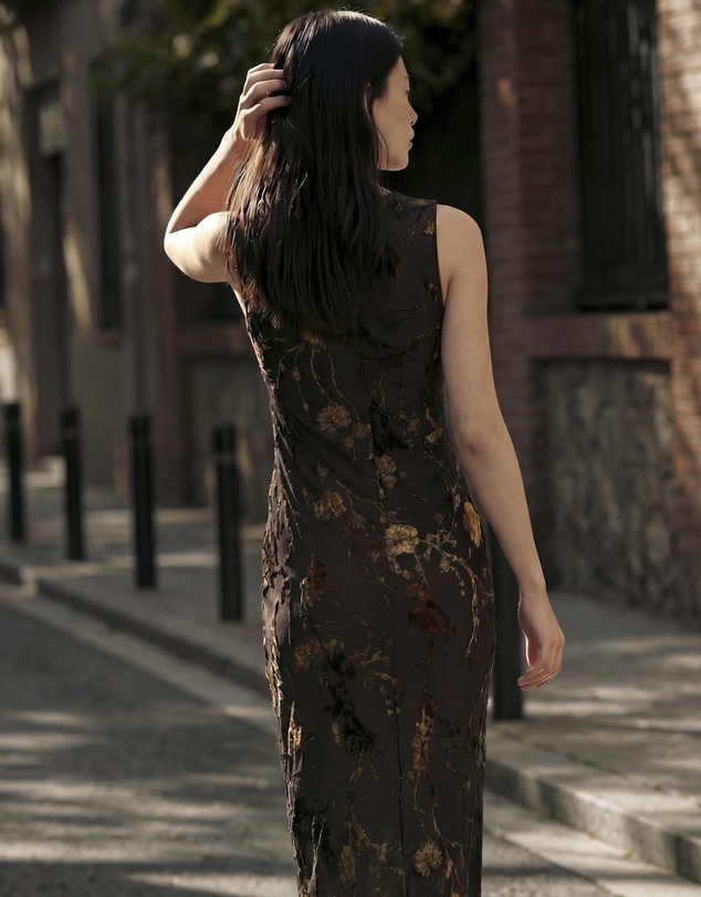 Desigual - Flocked Midi Dress