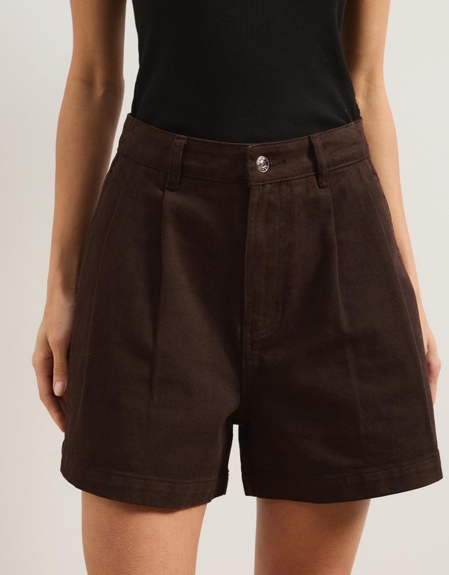 Atmos&Here - Devon Pleated Denim Shorts