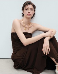 M.N.G - Owl Strapless Dress