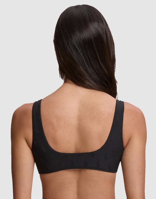 Polo Ralph Lauren - Logo Jacquard Deep Scoop Bikini Top