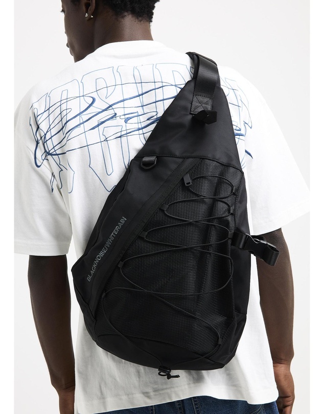 Black Noise White Rain - Sling Bag