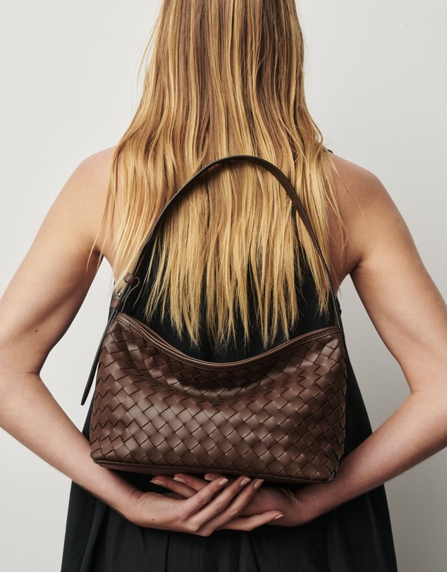 VESTIRSI - Elena Woven Shoulder Bag Chocolate