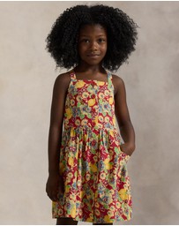 Polo Ralph Lauren - Lemon Floral Slub Cotton Dress - Kids