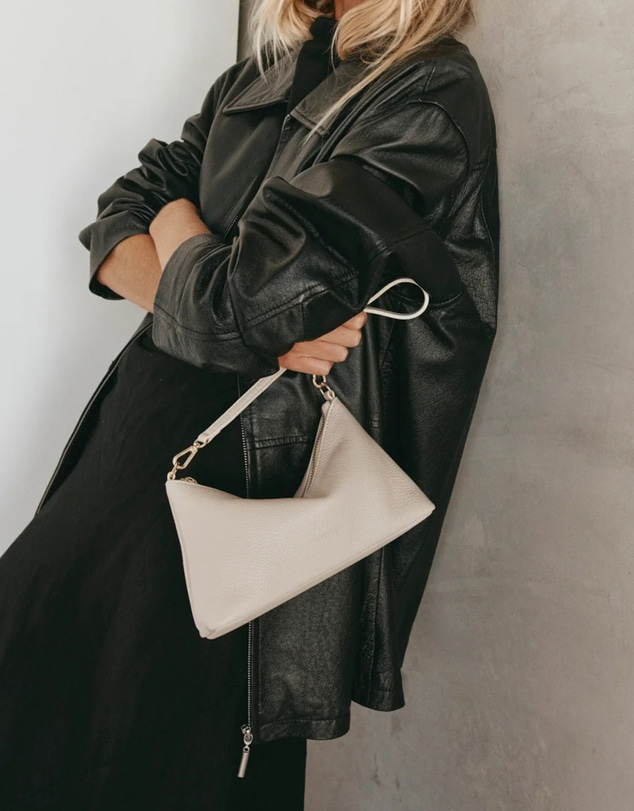 VESTIRSI - Ashley Ivory Leather Crossbody Bag