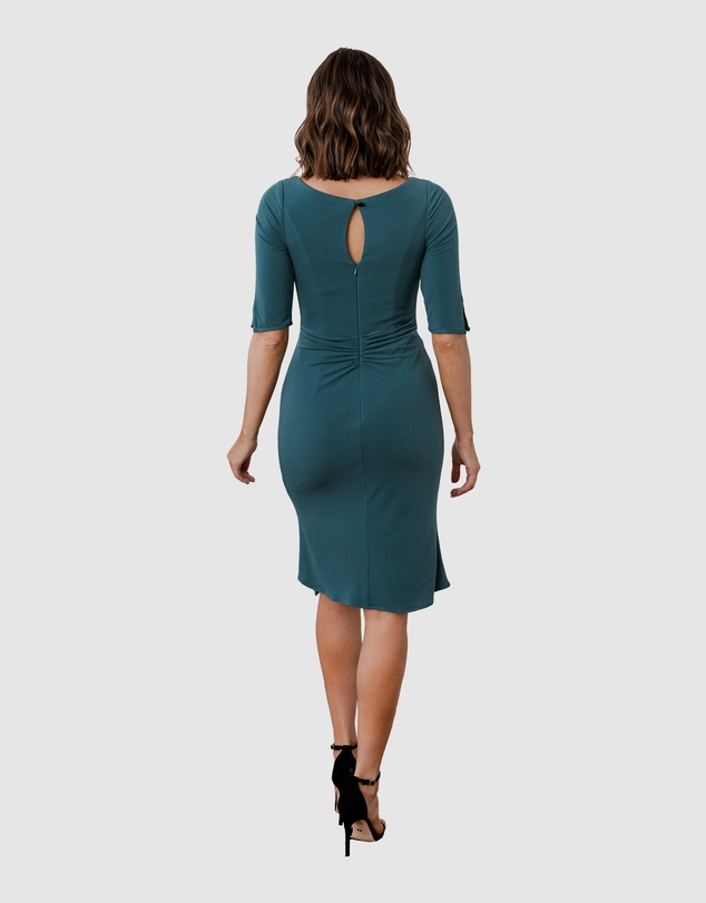 Tania Olsen Designs - Patricia Asymmetric Neckline Dress