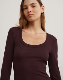 Witchery - Scoop Neck Long Sleeve Top