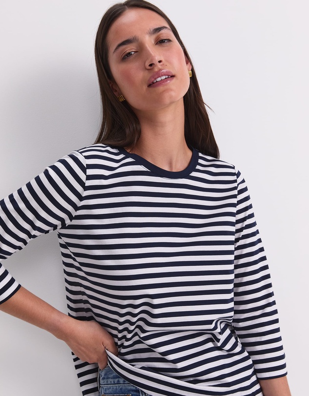 Sportscraft - Mercerised Cotton 3/4 Sleeve Tee