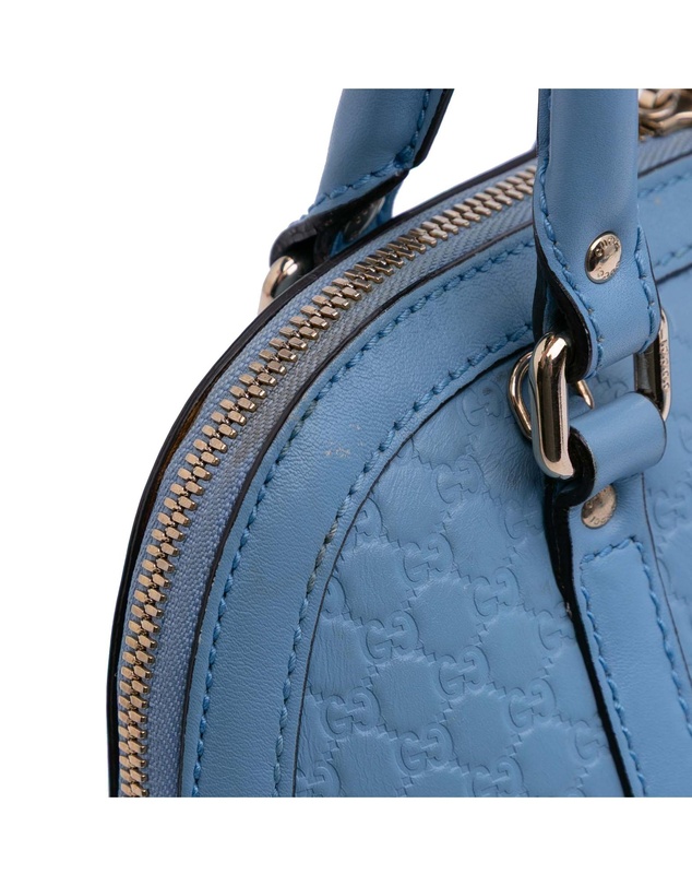 Pre-Loved by Azura Reborn - Pre-Loved gucci Leather Top Handle Bag with Zip Closure and Adjustable Shoulder Strap