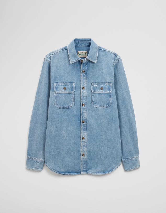 Country Road - Long Sleeve Regular Workwear Denim Over-shirt
