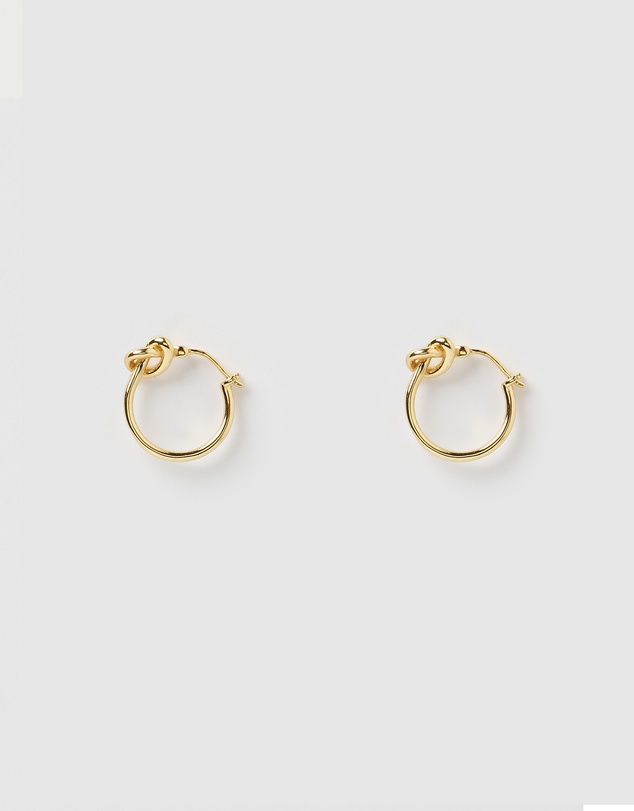 Izoa - Pretzel Hoop Earrings