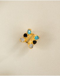 Meshca - Trio Spark Bridge Ring