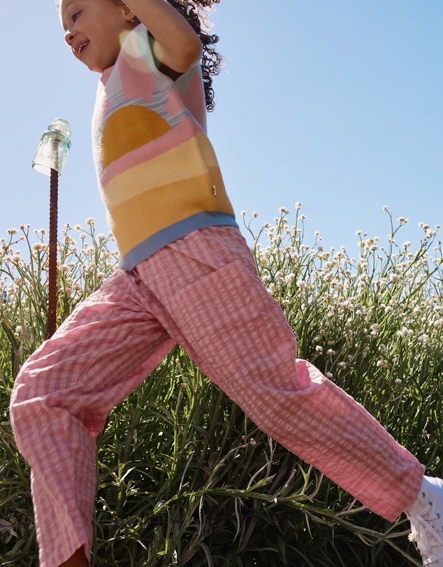 Goldie + Ace - Lightweight Gingham Kit Pocket Pants - Babies-Kids
