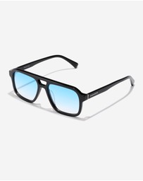 Hawkers Co - HAWKERS - CROUPIER Black Bluet Aviator Sunglasses for Men and Women UV400
