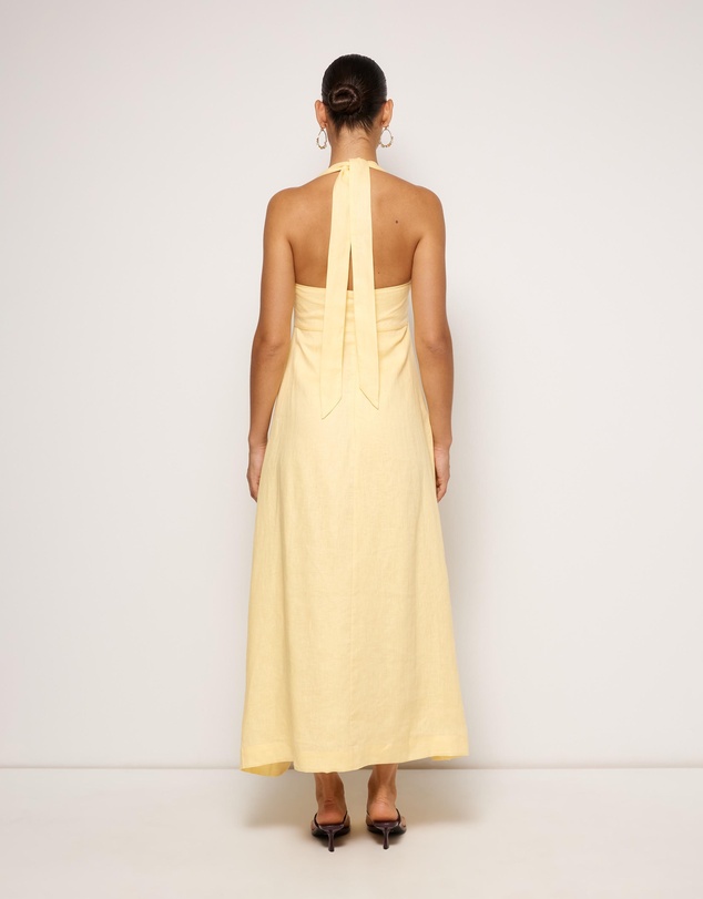 AERE - Lylah Linen Midi Dress