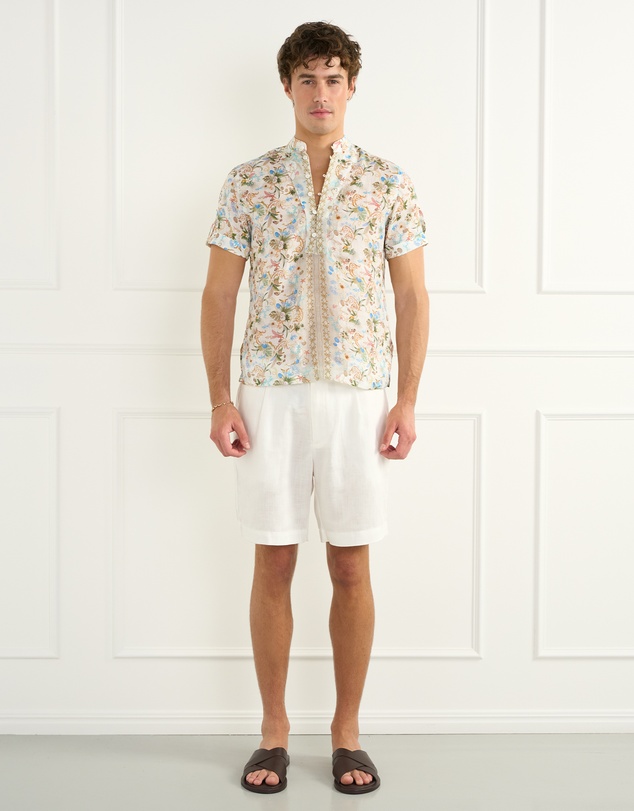 Aqua Blu Australia - Playa Dominic Mandarin Collar Shirt