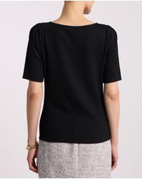 David Lawrence - Solana Textured Jersey Top