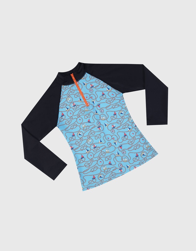 Aqua Blu Kids - Bowline Long Sleeve Rash Vest - Kids