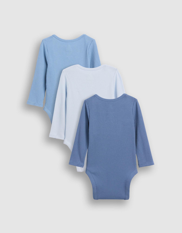 GAP - 3-Pack LS Tinyrib Bodysuit - Babies