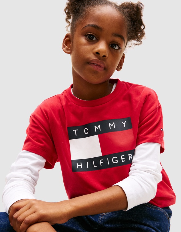 Tommy Hilfiger - Heritage Flag Relaxed T-Shirt - Kids