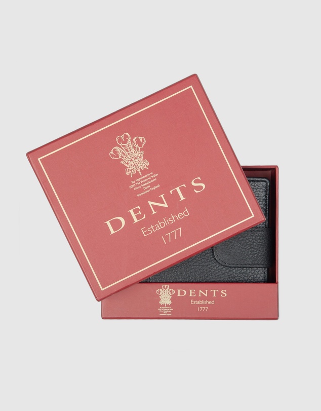 DENTS - Two-Tone Pebble Grain Leather Bifold Wallet with RFID Blocking