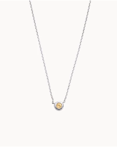 Kirstin Ash - Petite Birthstone Necklace November Citrine