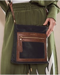 Pierre Cardin - Pierre Cardin RFID Lightweight Nylon Crossbody Bag