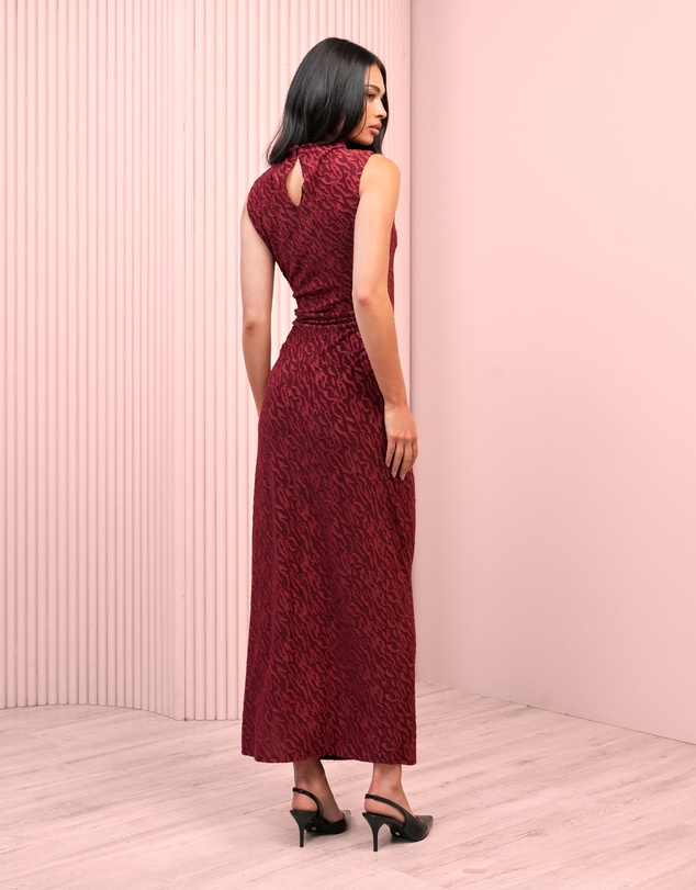 Azzurielle - Cara High Neck Maxi Dress