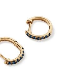 Michael Hill - Sapphire Huggie Hoop Earrings in 10kt Yellow Gold