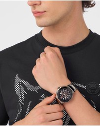 Plein Sport - Plein Titan Watch 46mm Black Dial and IP Gun Bracelet