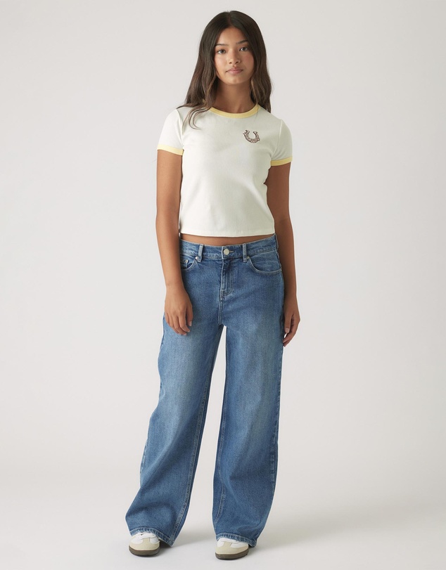 Decjuba Kids - Cropped Ringer Tee - Teens