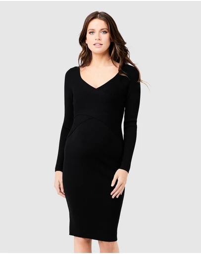 Ripe Maternity - Sadie Rib Knit Nursing Dress