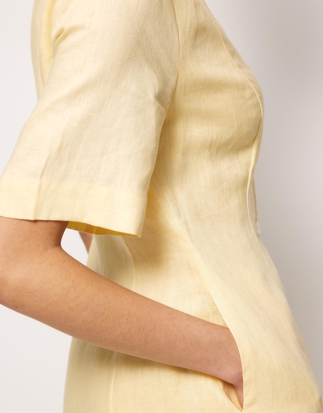 AERE - Rani Linen Midi Dress