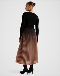 Forever New - Celina Ombre Metallic Midi Dress