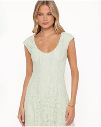 Petal & Pup - Mapleton Maxi Dress - Sage Green Lace