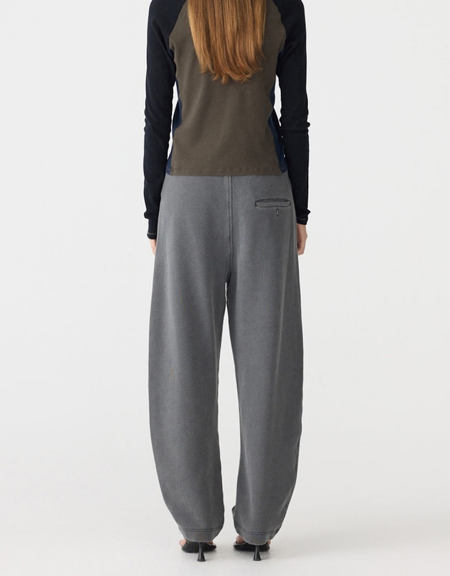 Bassike - Fleece Barrel Leg Trackpants