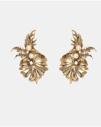 Kitte - Lotus Garden Earrings - Gold