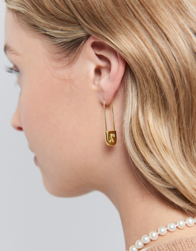 Karen Walker - Runaway Safety Pin Earrings
