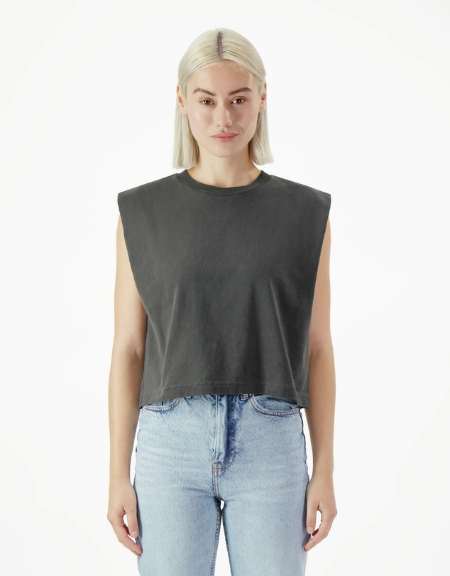 American Apparel - Heavyweight Garment Dyed Women's Muscle T-Shirt