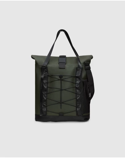 RAINS - Trail Rolltop Tote Bag Green