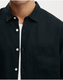 Cotton On - Relaxed Linen Long Sleeve Shirt