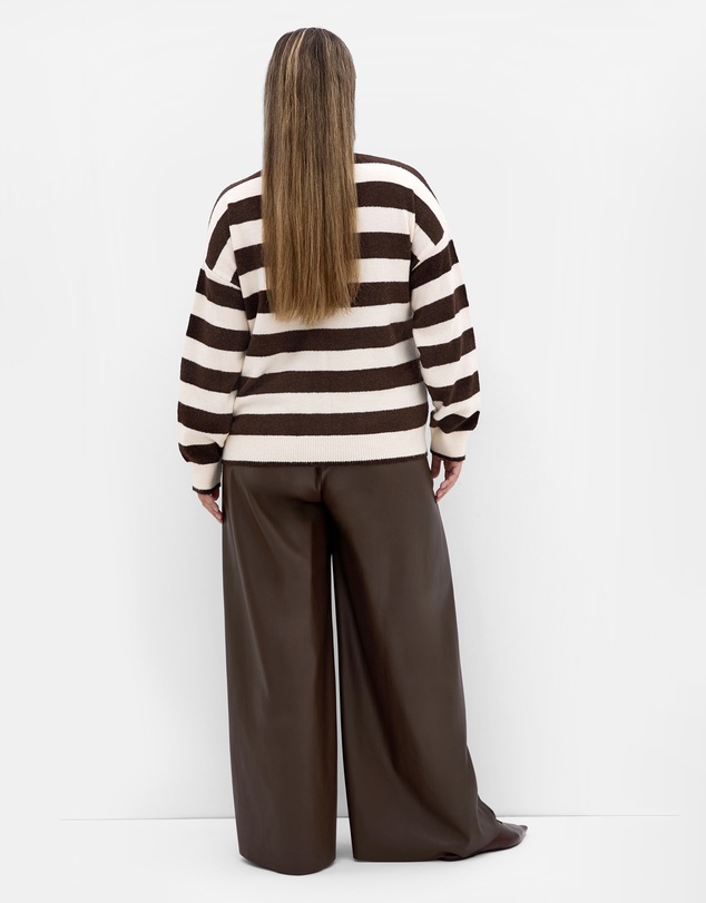 City Chic - Halle Stripe Knit Jumper