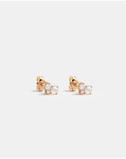 By Charlotte - Love in Stillness Pearl Stud Earrings