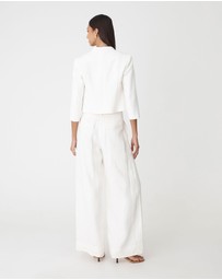 Forcast - Nikki Collarless Crop Jacket