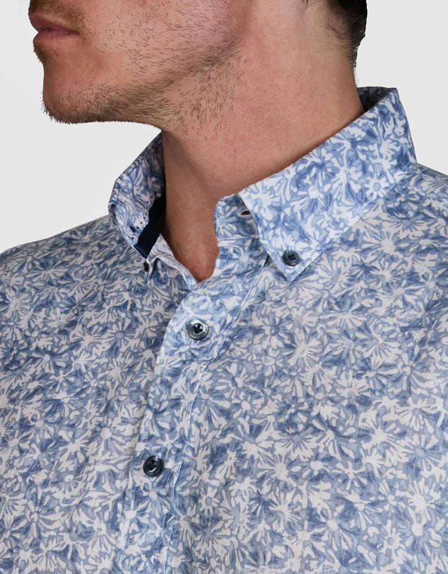 Abelard - Fiori Linen Classic Fit Shirt