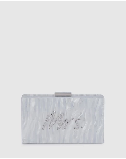 Olga Berg - MRS. Glitter Acrylic Clutch