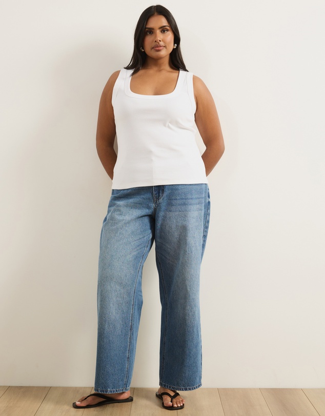 Atmos&Here Curvy - Organic Cotton Scoop Tank