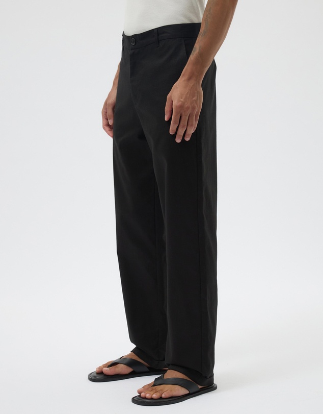 AERE - Straight Leg Linen Blend Pants