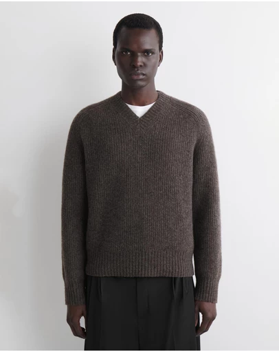 COS - Oversized Wool-Yak V-Neck Jumper