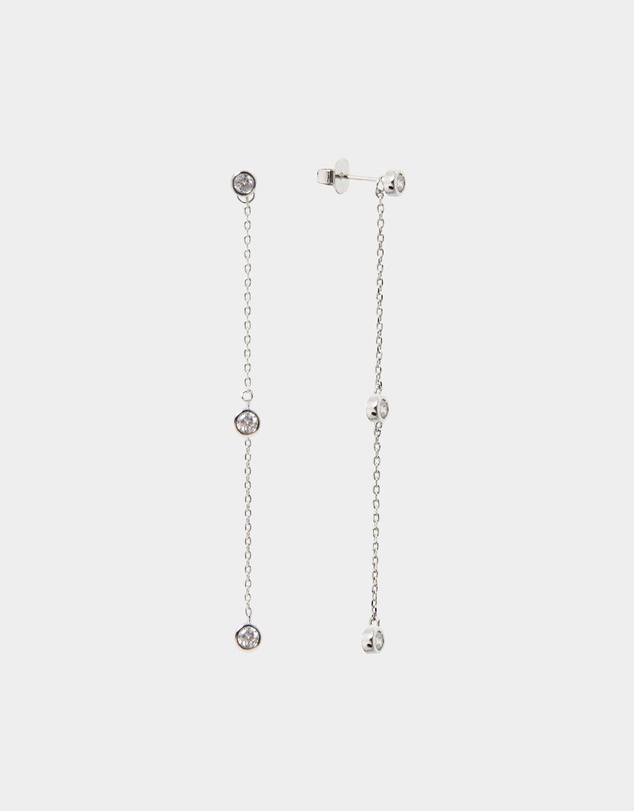 Forcast - Macy Sterling Silver Plated 2 Way Earrings