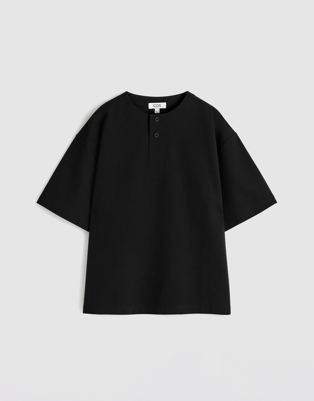COS - Oversized Cotton-Jersey Henley
